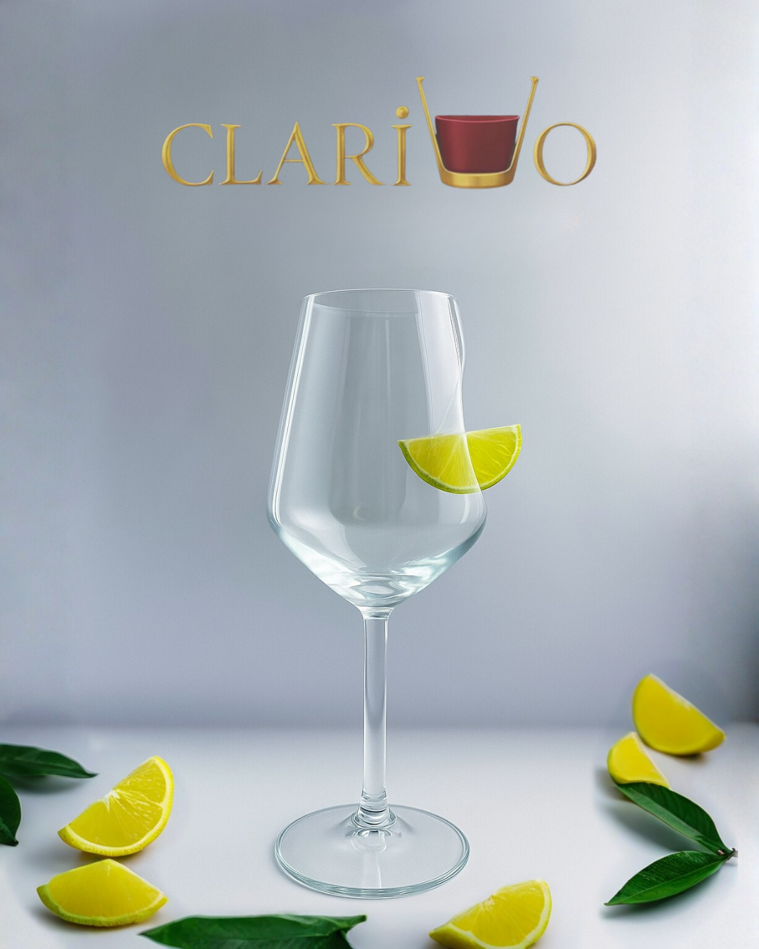 🍋🟩 Limon Objeli Şarap Bardağı