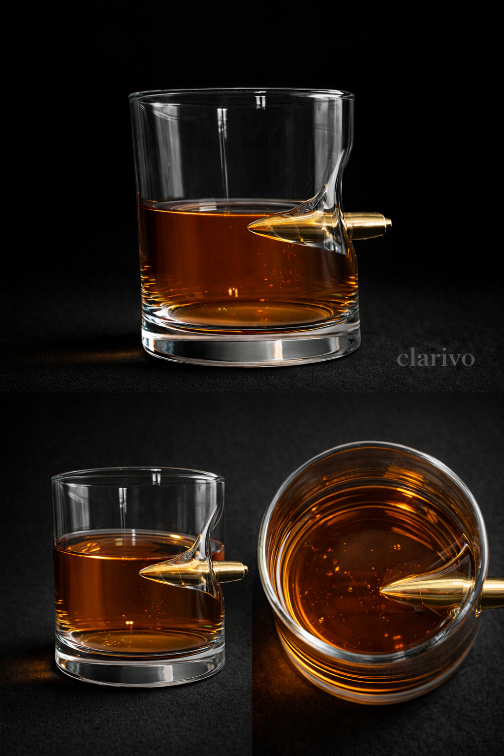 🏴☠️ Gerçek Havan Mermisi Detaylı Viski Bardağı