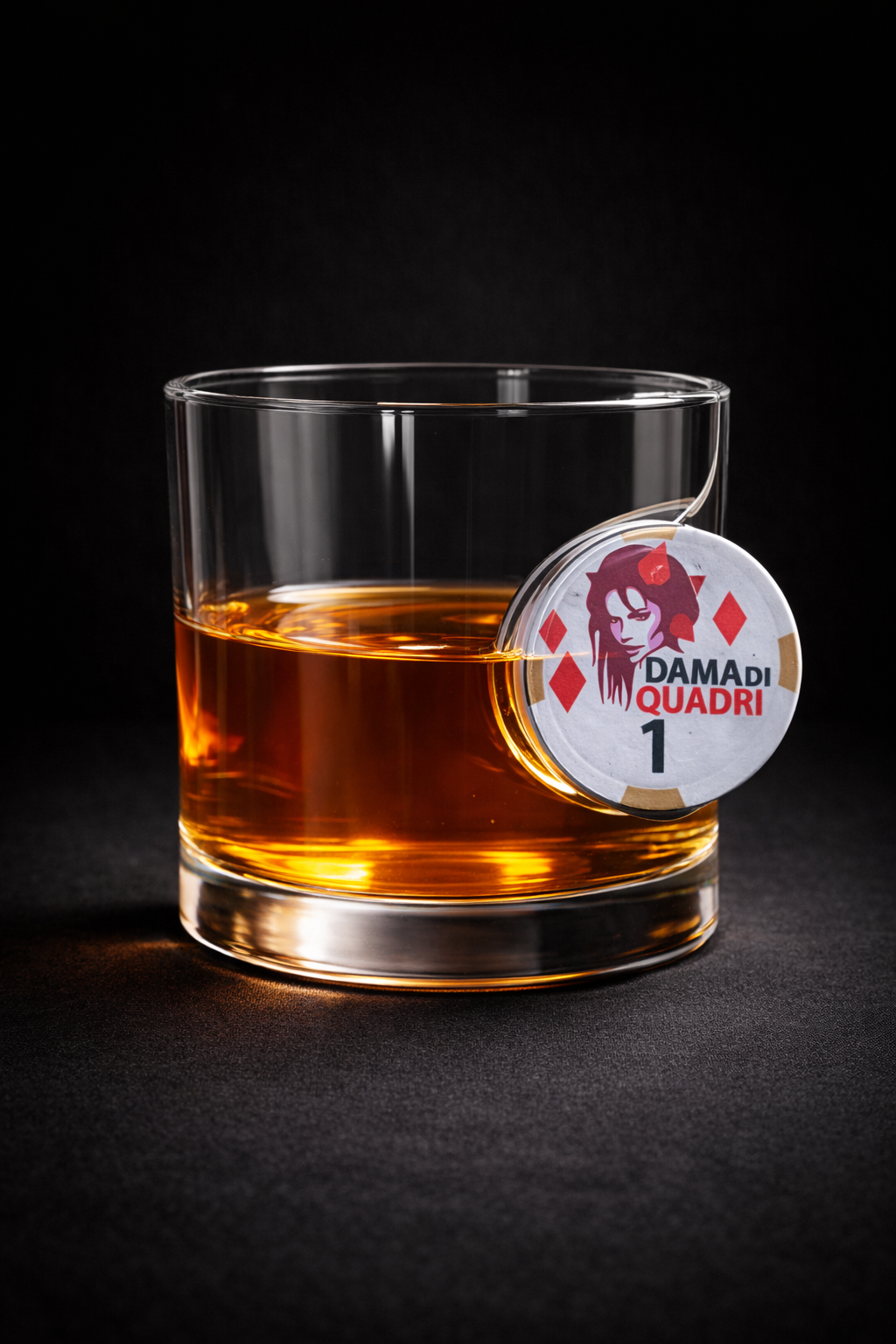 Poker Fiş Detaylı Viski Bardağı