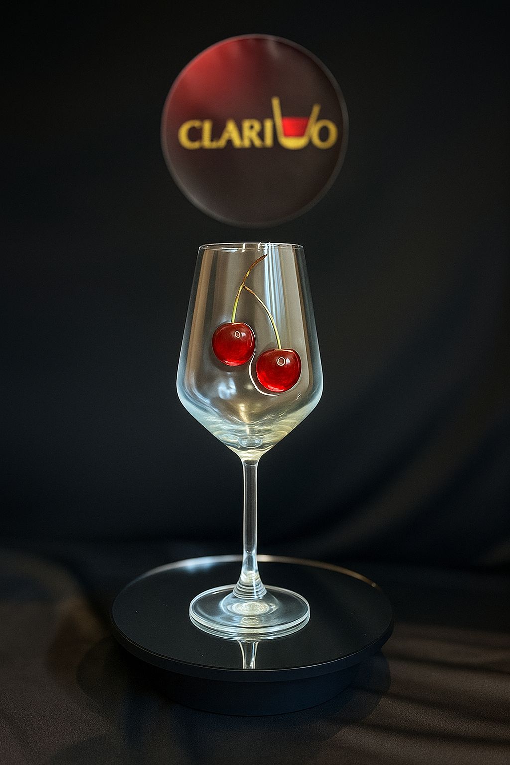 🍒 Kiraz Detaylı Şarap Bardağı – Clarivo 🍷 (EN ÇOK SATAN)