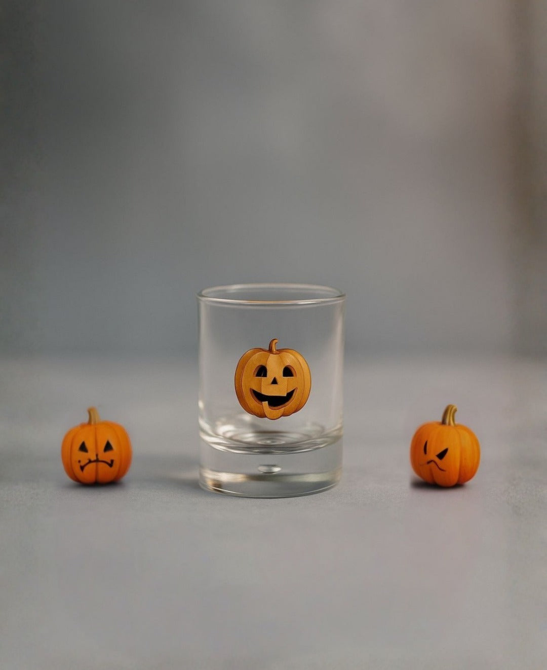 🎃 Balkabağı Detaylı El Yapımı Shot Bardağı