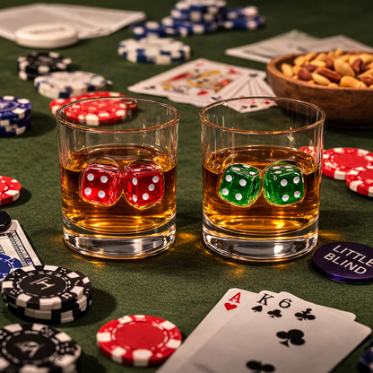🎲 Zar Detaylı Viski Bardağı