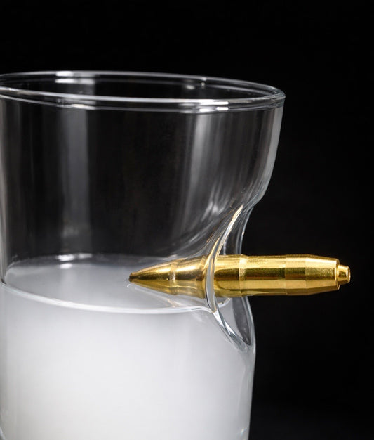 🏴‍☠️ Gerçek Havan Mermisi Detaylı Rakı Bardağı