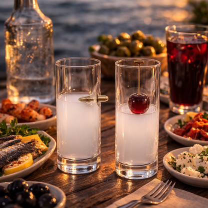 🏴‍☠️ Gerçek Havan Mermisi Detaylı Rakı Bardağı