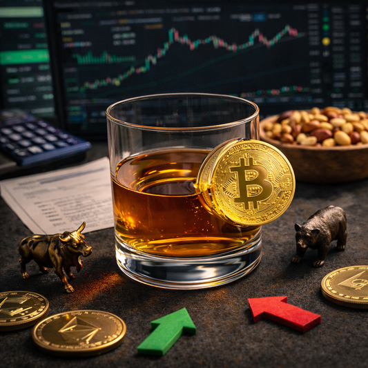 ₿ Bitcoin Detaylı Viski Bardağı