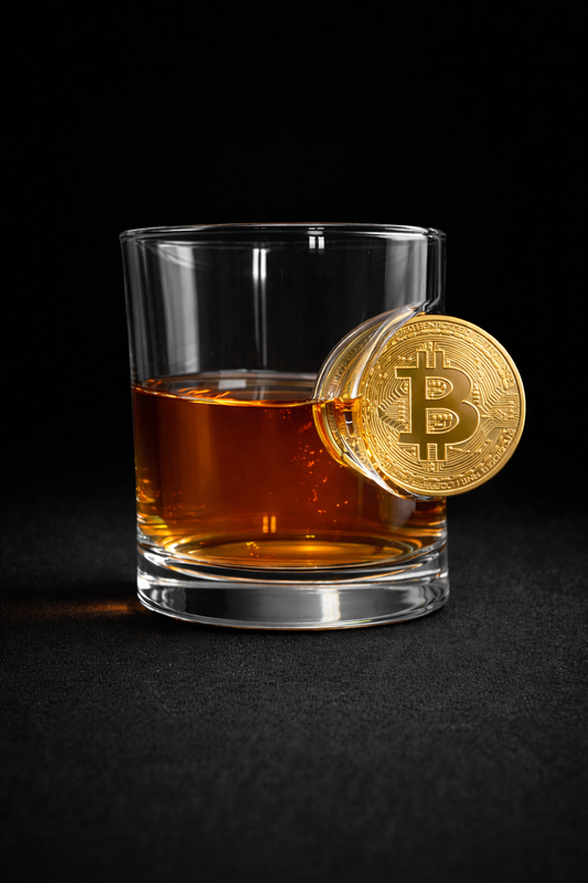 ₿ Bitcoin Detaylı Viski Bardağı