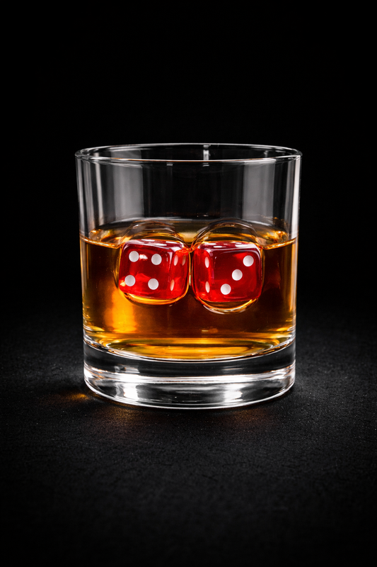 🎲 Zar Detaylı Viski Bardağı