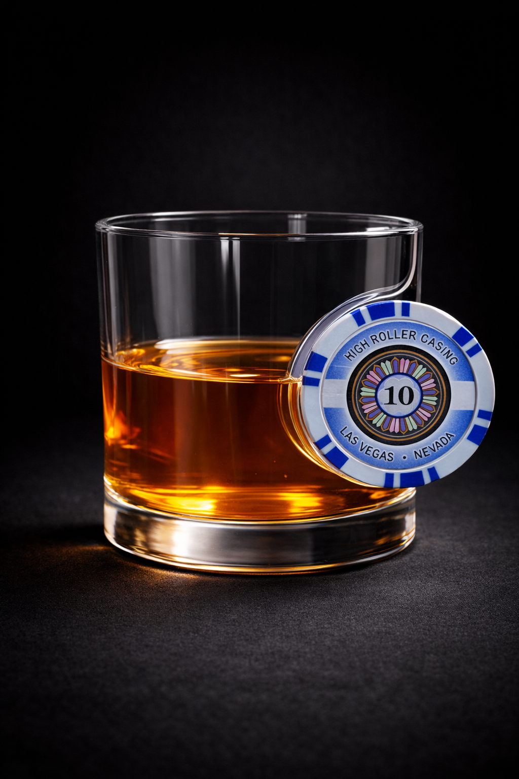 Poker Fiş  Detaylı Viski Bardağı
