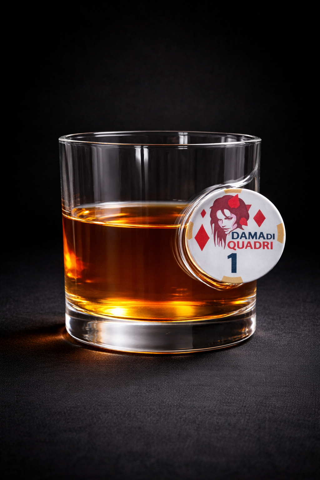 Poker Fiş  Detaylı Viski Bardağı