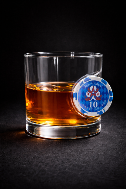 Poker Fiş  Detaylı Viski Bardağı