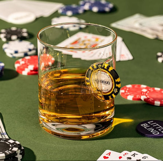 Poker Fiş  Detaylı Viski Bardağı