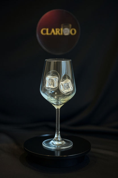 🧊 Buz Objeli Şarap Bardağı