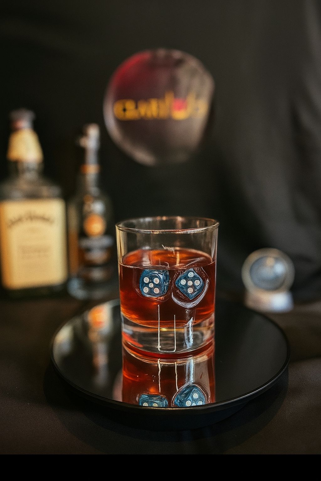 🎲 Zar Detaylı Viski Bardağı