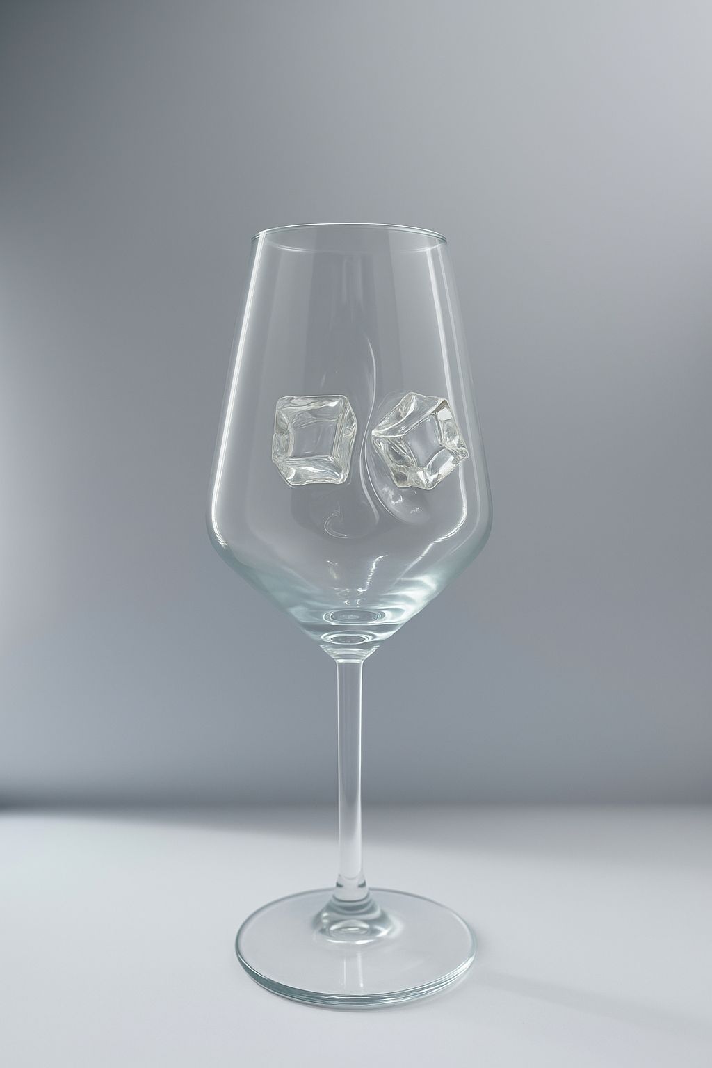 🧊 Buz Objeli Şarap Bardağı