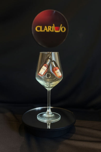 🍾 Mini Şarap Şişesi Detaylı Şarap bardağı