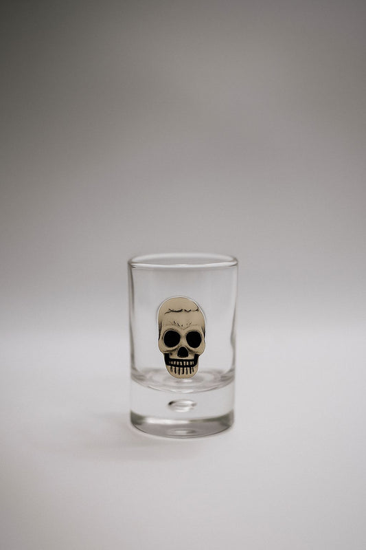 💀 Kurukafa Detaylı El Yapımı Shot Bardağı