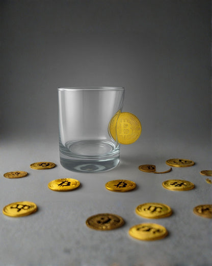 ₿ Bitcoin Detaylı Viski Bardağı