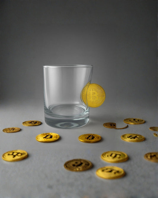 ₿ Bitcoin Detaylı Viski Bardağı