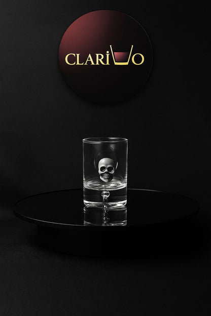 💀 Kurukafa Detaylı El Yapımı Shot Bardağı