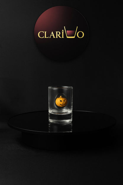 🎃 Balkabağı Detaylı El Yapımı Shot Bardağı