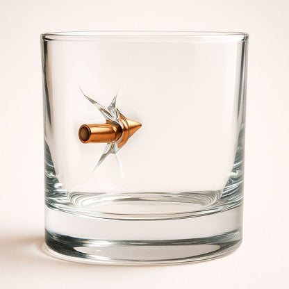 🏴‍☠️ Kurşun Detaylı Viski Bardağı